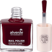 alverde NATURKOSMETIK Nagellack Color & Care 300 Red Temptation, 10 ml