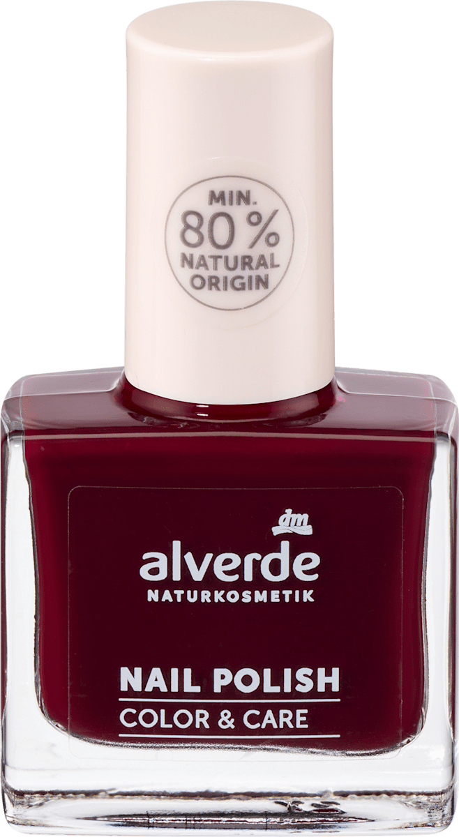 alverde NATURKOSMETIK Nagellack Color & Care 300 Red Temptation, 10 ml
