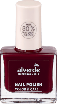 alverde NATURKOSMETIK Nagellack Color & Care 300 Red Temptation, 10 ml