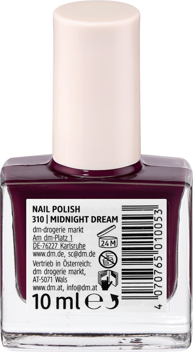 alverde NATURKOSMETIK Nagellack Color & Care 310 Midnight Dream, 10 ml