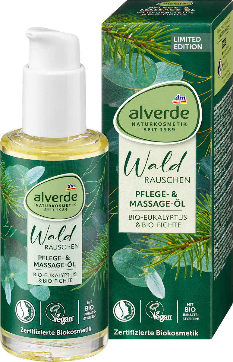 Pflege- und Massageöl Eukalyptus + Fichte, 100 ml