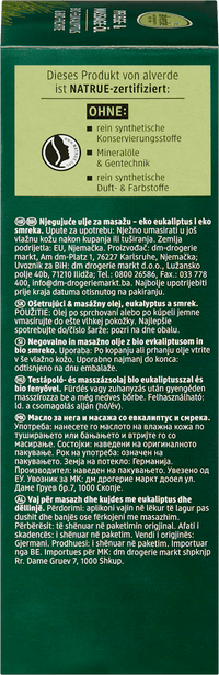 Pflege- und Massageöl Eukalyptus + Fichte, 100 ml