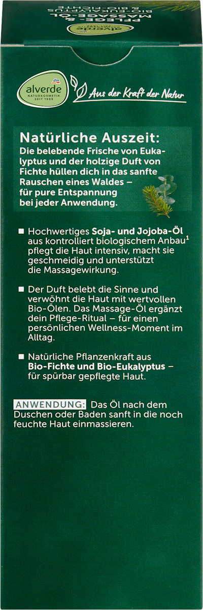 Pflege- und Massageöl Eukalyptus + Fichte, 100 ml
