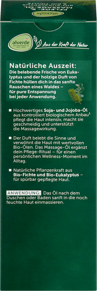 Pflege- und Massageöl Eukalyptus + Fichte, 100 ml