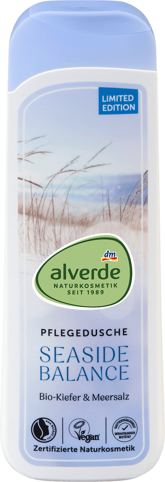 alverde COSMÉTIQUE NATUREL Douche lavante Seaside Balance Pin & Sel marin, 250 ml