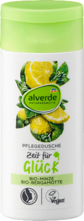 Pflegedusche Zeit für Glück, Minze Bergamotte, Reisegröße, 50 ml alverde NATURKOSMETIK