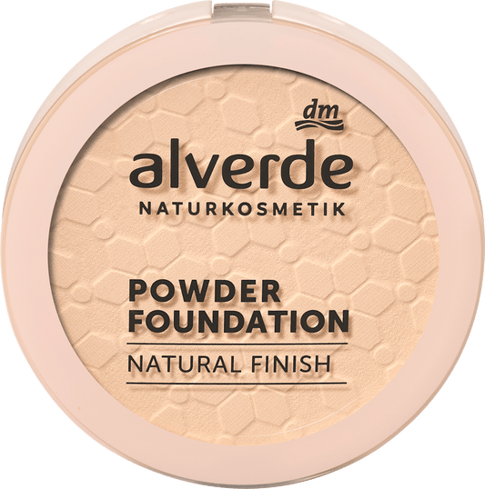 alverde NATURKOSMETIK Powder Foundation Natural Finish 10 Soft Ivory, 8,5 g