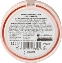 alverde NATURKOSMETIK Powder Foundation Natural Finish 25 Cinamon, 8,5 g