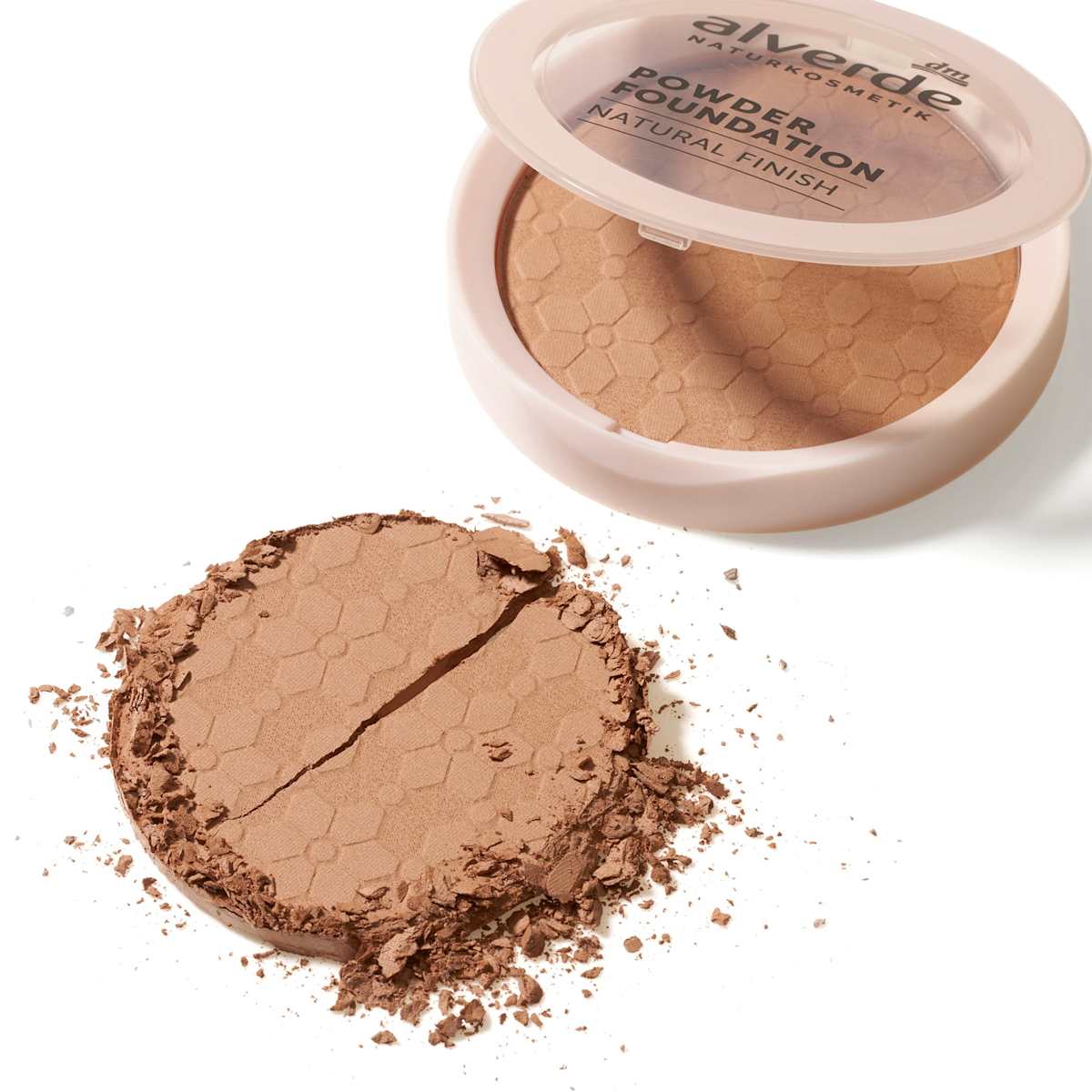 alverde NATURKOSMETIK Powder Foundation Natural Finish 25 Cinamon, 8,5 g