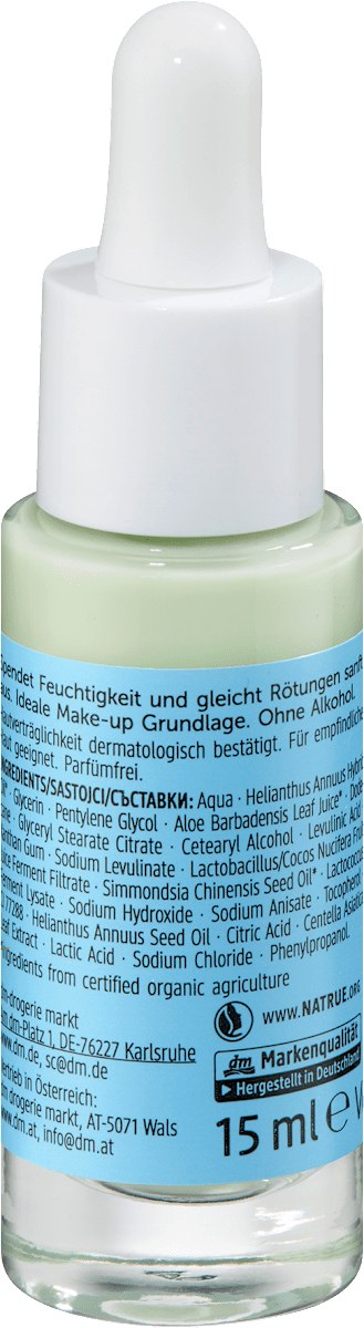 alverde NATURKOSMETIK Primer Skin Barrier Anti Redness, 15 ml