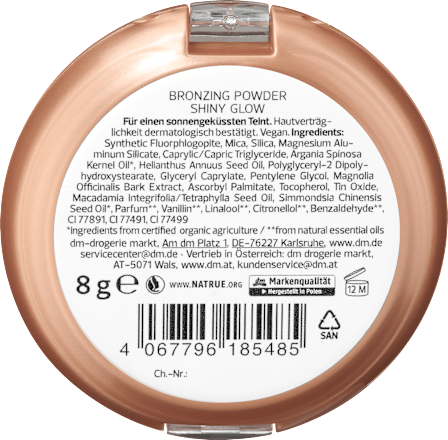 Puder Bronzing Shiny Glow, 8 g