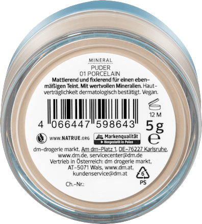 Puder Mineral 01 Porcelain, 5 g
