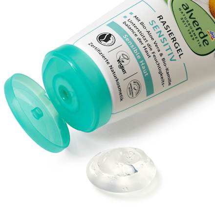 Rasiergel sensitiv Aloe Vera & Kamille, 150 ml