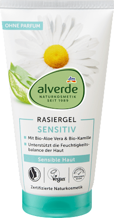 Rasiergel sensitiv Aloe Vera & Kamille, 150 ml