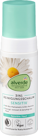Reinigungsschaum 3in1 Sensitiv Hamamelis & Kamille, 150 ml