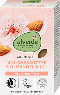 Seifenstück Cremeseife mit Sheabutter & Mandelmilch, 100 g