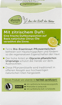 Seifenstück Pflanzenölseife mit Verveine, 100 g