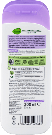 Shampoo Anti Fett Brennnessel, Zitronenmelisse, 200 ml