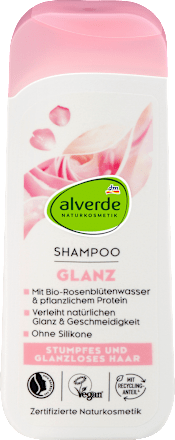 Shampoo Shine met rozenwater en plantaardige proteïne, 200 ml