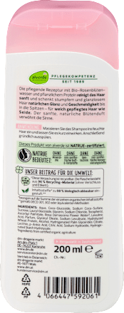 Shampoo Glanz mit Rosenblütenwasser & pflanzlichem Protein, 200 ml