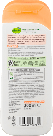 Shampoo Krullen Lijnzaad, Druif, 200 ml