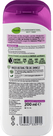 Shampoo Repair Avocado, Sheabutter, 200 ml