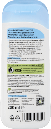 Shampoo Ultra Sensitiv, 200 ml