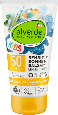 Sonnenbalsam Kids sensitiv, LSF 50, 150 ml alverde NATURKOSMETIK