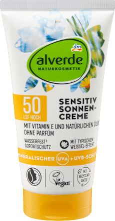 Gevoelige zonnebrandcrème SPF 50, 75 ml