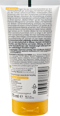 Gevoelige zonnebrandcrème SPF 50, 75 ml