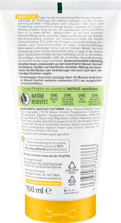Sonnenmilch Kids sensitiv, LSF 50, 150 ml