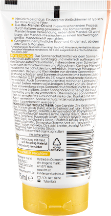 Sonnenmilch Kids sensitiv, LSF 50, 75 ml