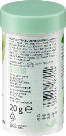 Trockenshampoo mit Bio-Melissen, 20 g