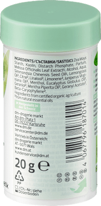 Trockenshampoo mit Bio-Melissen, 20 g