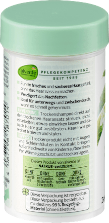 Trockenshampoo mit Bio-Melissen, 20 g