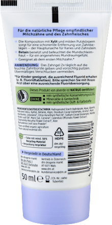 Zahnpasta Gel Kinder, 50 ml
