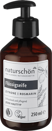 naturschön Flüssigseife Zitrone Rosmarin, 250 ml