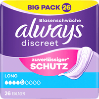 discreet Einlagen Inkontinenz Long, Big Pack, 26 St
