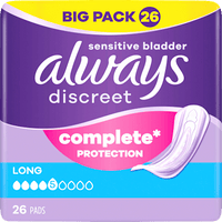 discreet Einlagen Inkontinenz Long, Big Pack, 26 St