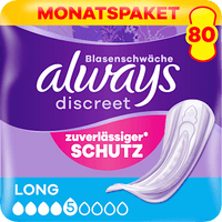 discreet Einlagen Inkontinenz Long Vorteilspack (8x10 St), 80 St