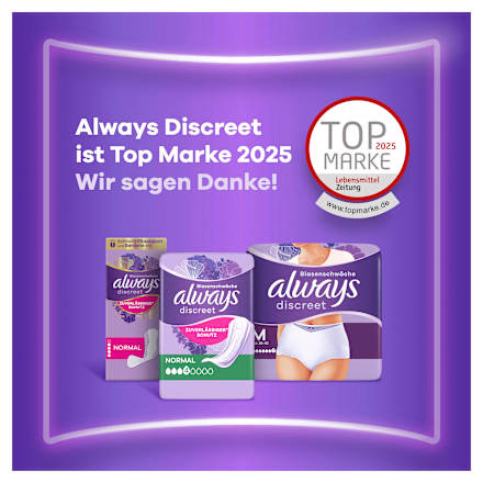 discreet Einlagen Inkontinenz Long, 10 St always