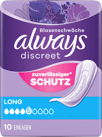discreet Einlagen Inkontinenz Long, 10 St always