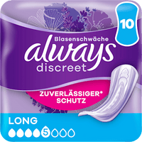 discreet Einlagen Inkontinenz Long, 10 St always