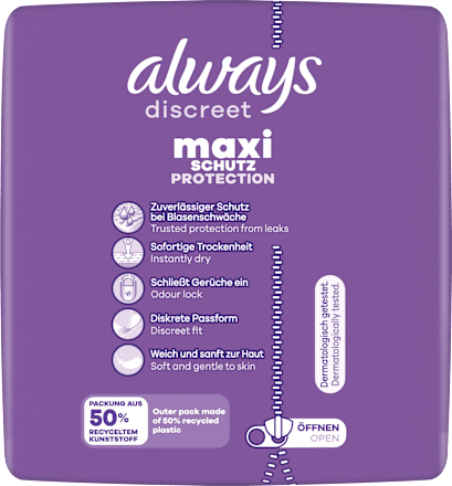 discreet Einlagen Inkontinenz Maxi, Big Pack, 20 St