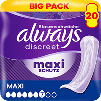 discreet Einlagen Inkontinenz Maxi, Big Pack, 20 St