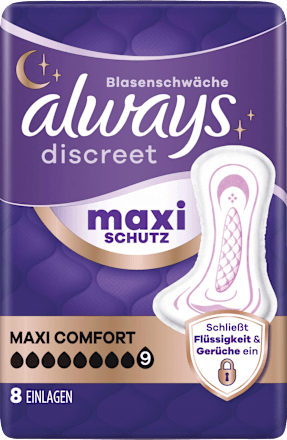 discreet Einlagen Inkontinenz Maxi Comfort, 8 St