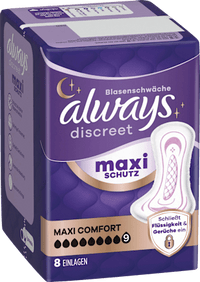 discreet Einlagen Inkontinenz Maxi Comfort, 8 St
