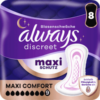 discreet Einlagen Inkontinenz Maxi Comfort, 8 St