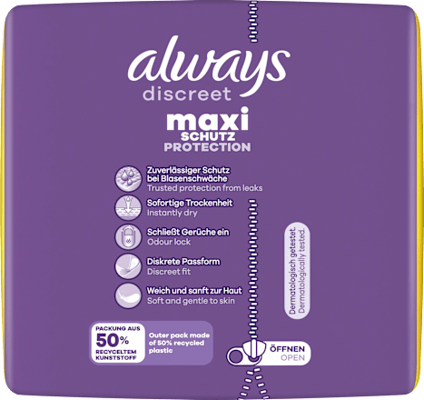 discreet Einlagen Inkontinenz Maxi Nacht, Big Pack, 20 St