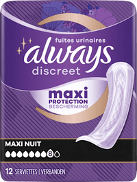 discreet Einlagen Inkontinenz Maxi Nacht Vorteilspack (4x12 St), 48 St